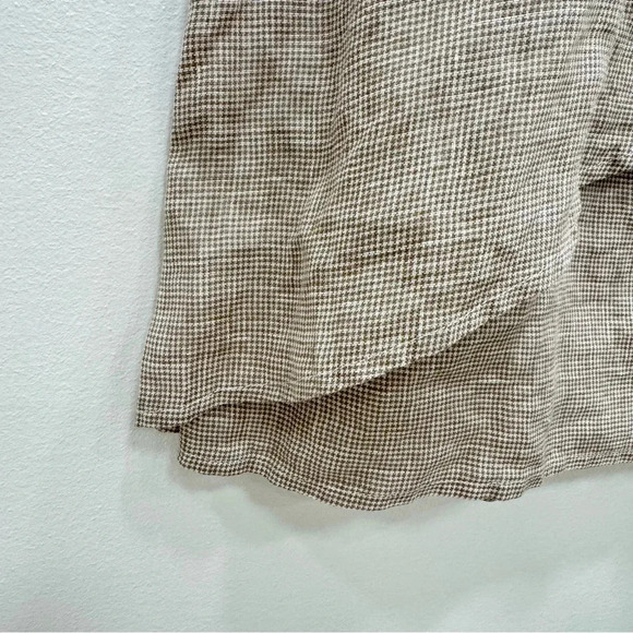 J. McLaughlin Theodora Sleeveless Houndstooth Linen tunic Top Sz Large New - Picture 5 of 7